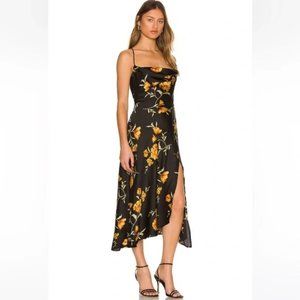 ASTR the Label Gaia Dress - Black & Gold Floral